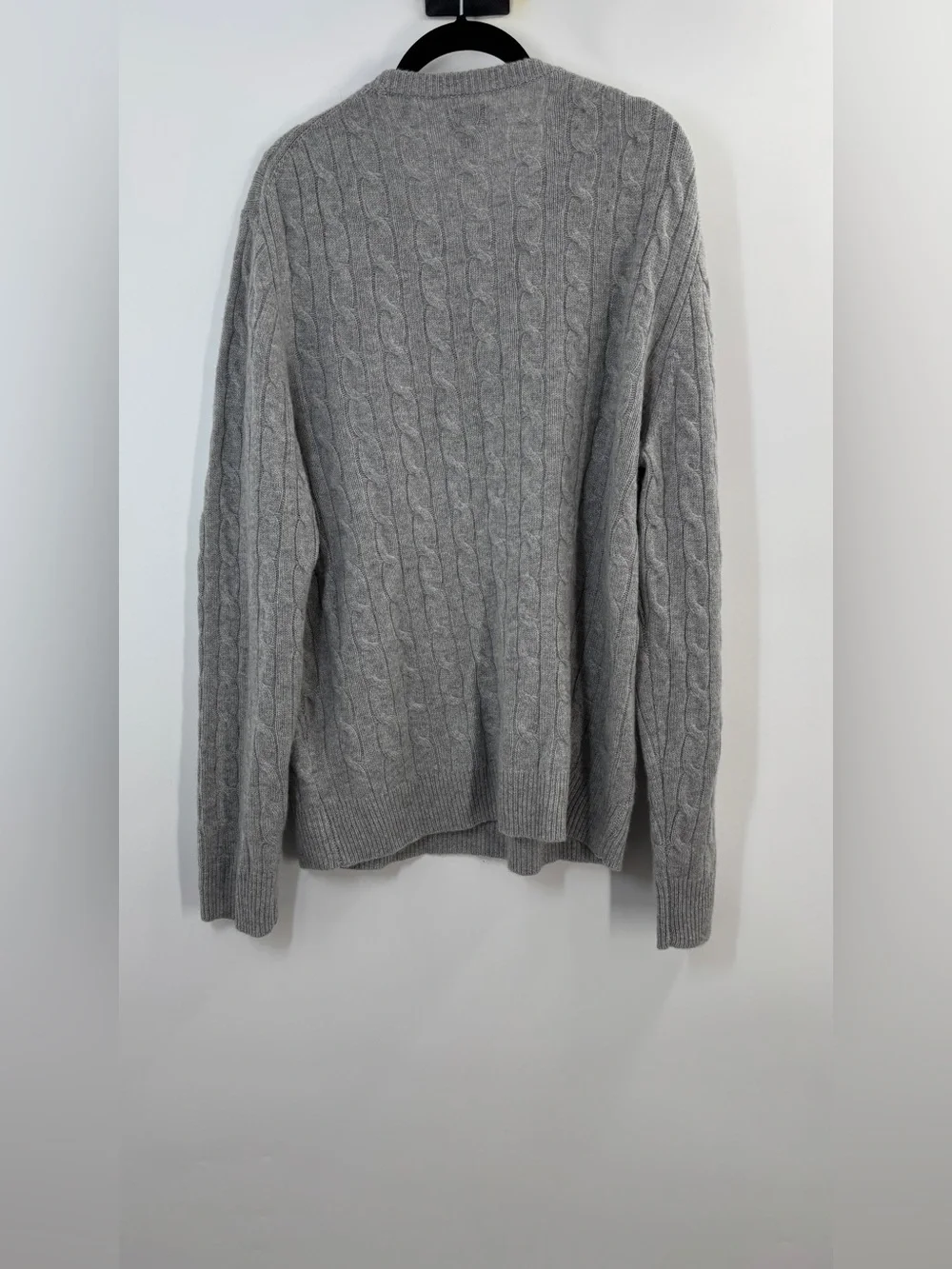 J.Crew Cashmere cable-knit sweater Heather Grey
